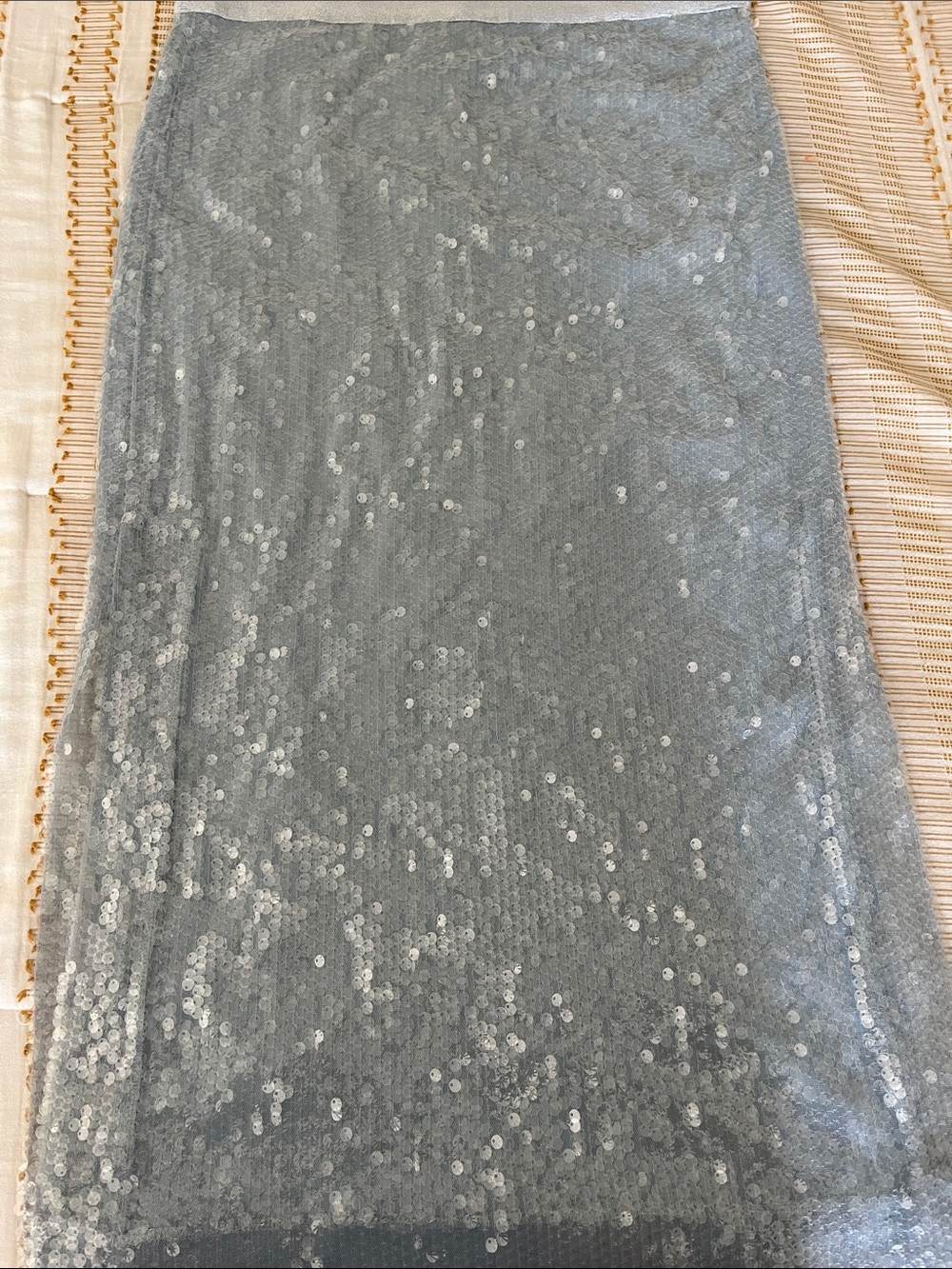 Ramy Brook Annita Blue Sequin Skirt